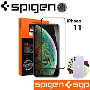 滿版 Spigen iphone 11 9H鋼化玻璃貼防爆抗指紋 SGP 送貼膜神器