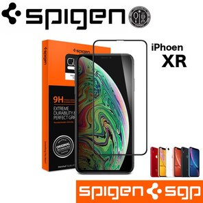 滿版 Spigen iphone XR 9H鋼化玻璃貼防爆抗指紋 SGP 送貼膜神器