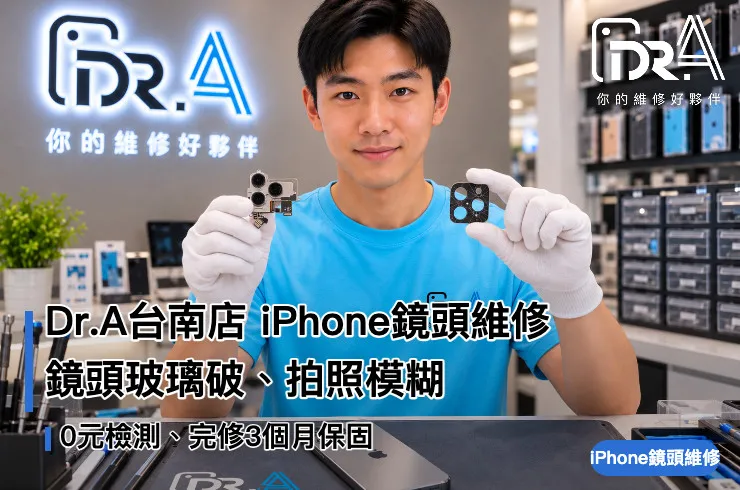 台南iPhone鏡頭維修－Dr.A台南店工程師更換後鏡頭