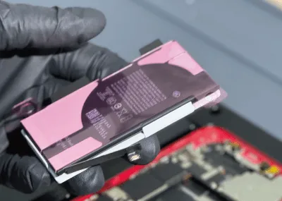 取出老化電池-iPhone換電池