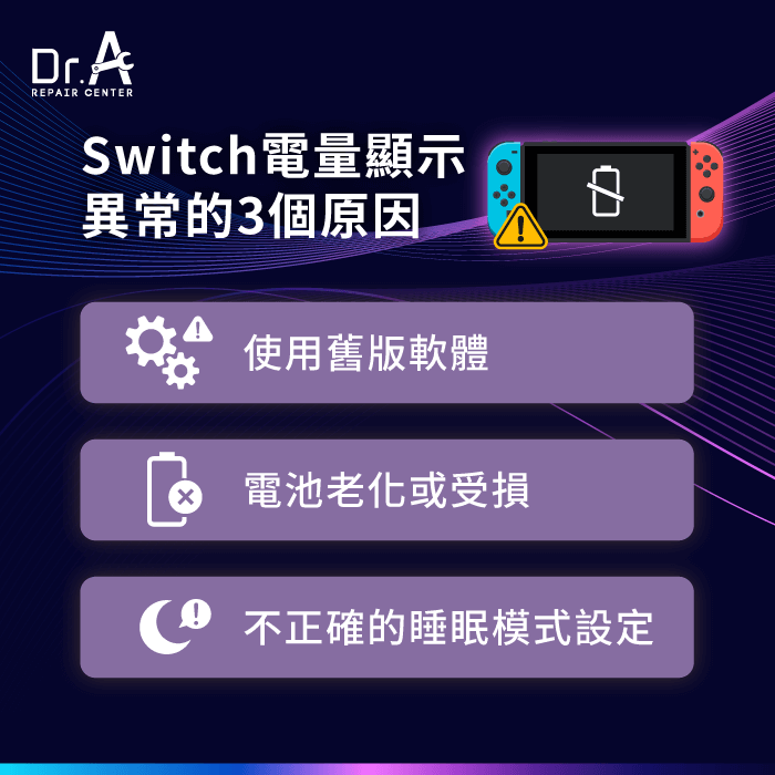 Switch電量異常原因-Switch電量顯示異常