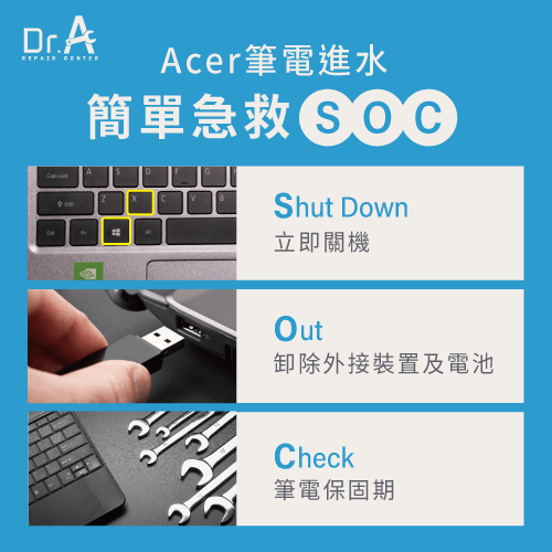 Acer筆電進水的3字訣-Acer筆電不小心進水