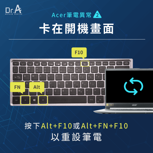 Acer筆電卡在開機畫面-Acer筆電開機卡住