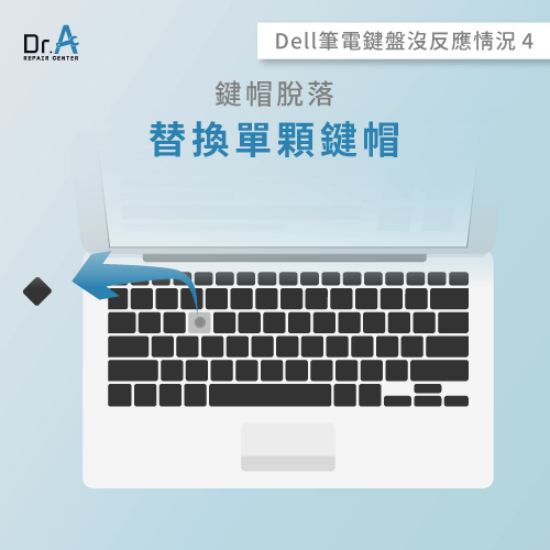 Dell筆電鍵帽脫落-Dell筆電鍵盤不能打字