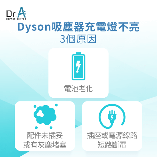Dyson吸塵器維修推薦-Dyson吸塵器充電燈不亮