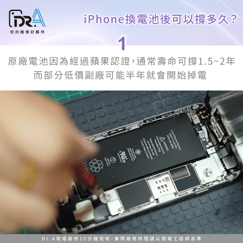 換上新電池後最多可撐1.5至2年-iPhone換電池後可以撐多久