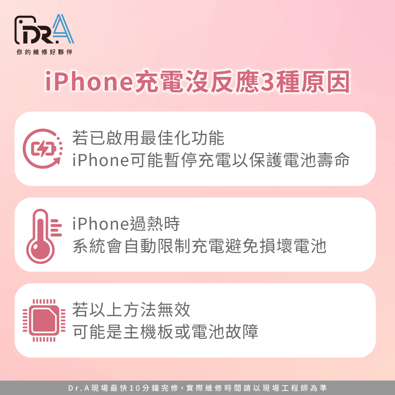 iPhone充電沒反應3種可能原因-iPhone沒電充電沒反應