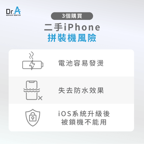 購買二手iPhone拼裝機的3種風險-iPhone 拼裝機 檢測