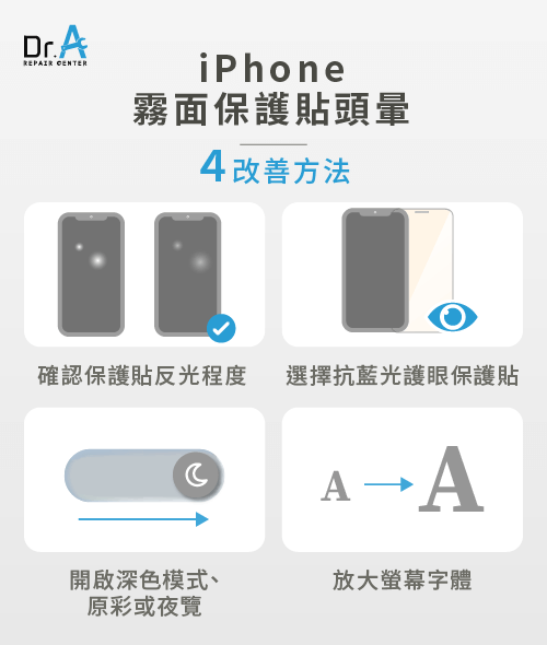 iPhone霧面保護貼頭暈4改善方法-iPhone霧面保護貼頭暈