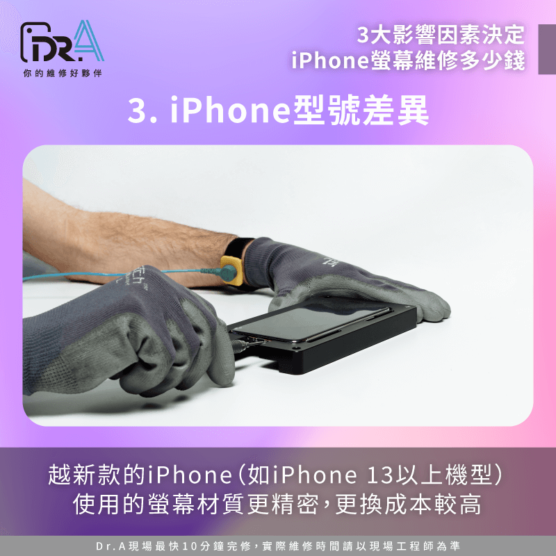 維修型號差異-iPhone螢幕維修多少錢