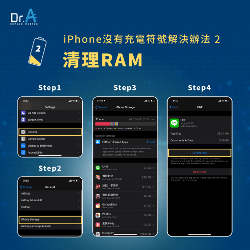 清理RAM-iPhone沒有充電符號怎麼辦