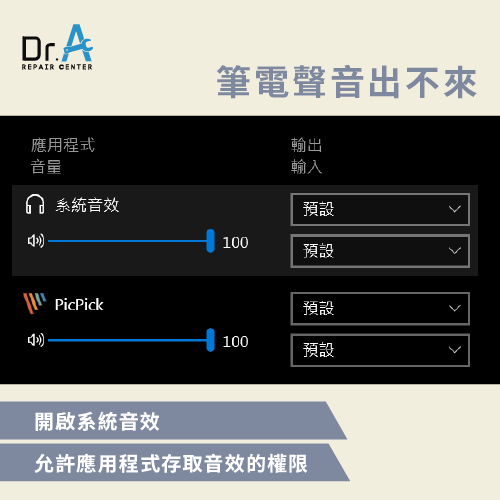 導致筆電沒聲音的軟體因素-筆電沒聲音