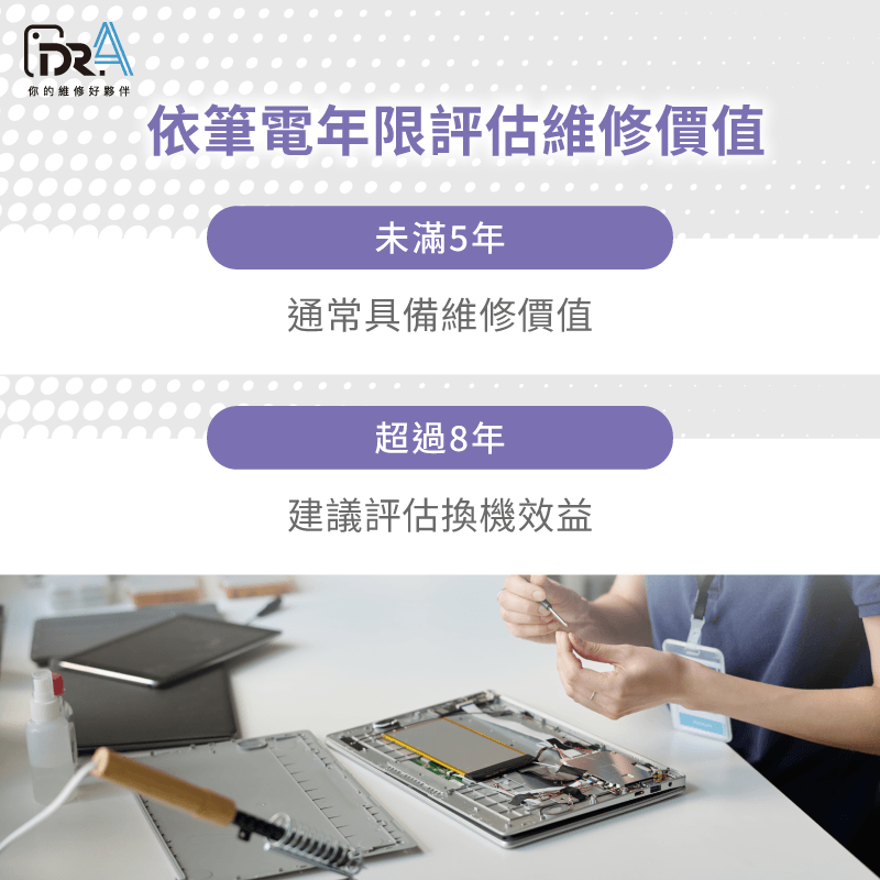 依使用年限評估筆電維修價值 筆電使用年限-筆電有燒焦味