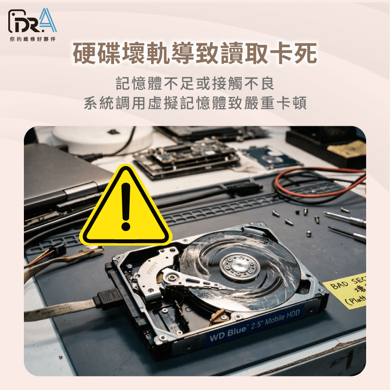 硬碟與記憶體-筆電開資料夾沒回應