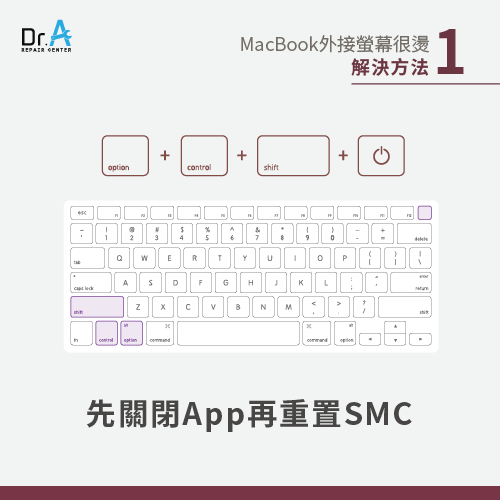 先關閉耗能App再重置SMC-MacBook外接螢幕很燙