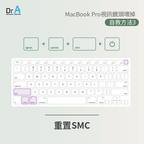 重置SMC-MacBook Pro視訊鏡頭壞掉