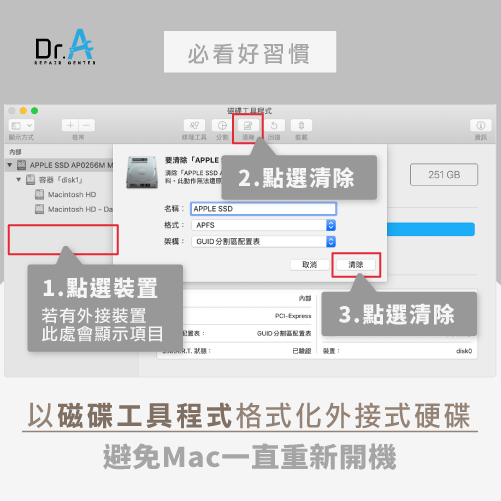 Mac一直重開機-Mac維修推薦Dr.A