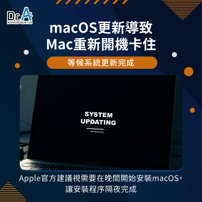 macOS更新或升級-Mac重新開機卡住