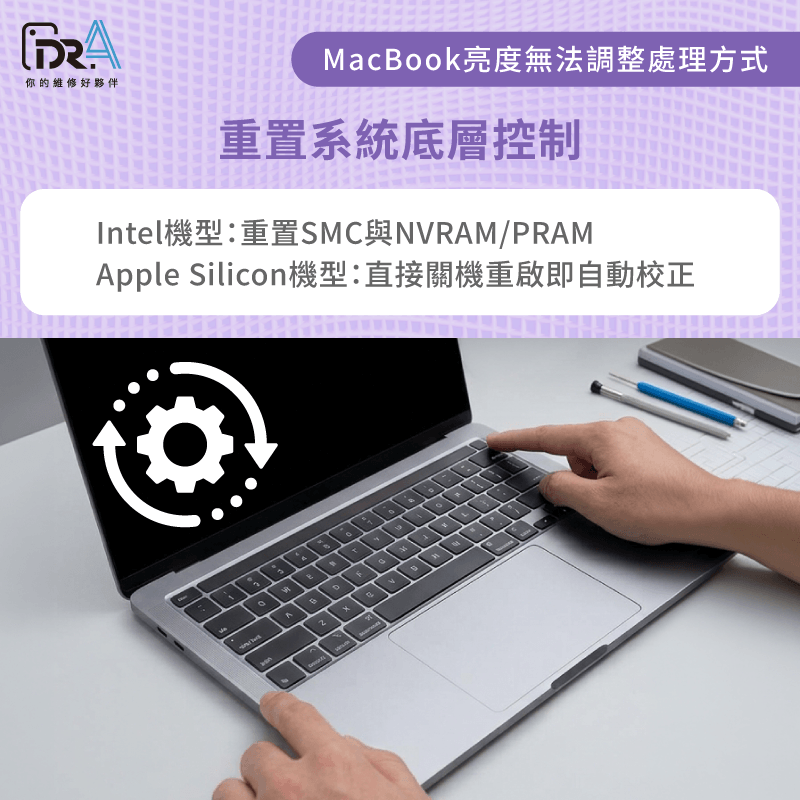 重置MacBook底層控制與SMC快取 重置系統底層控制與快取-MacBook亮度鍵沒反應