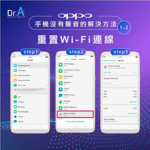 oppo手機沒有聲音怎麼辦-重置Wi-Fi連線