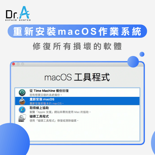 重新安裝macOS-iMac開機白畫面