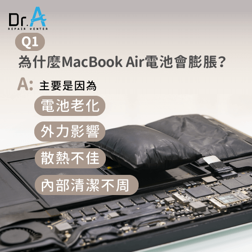 MacBook Air電池膨脹原因-MacBook Air 電池膨脹