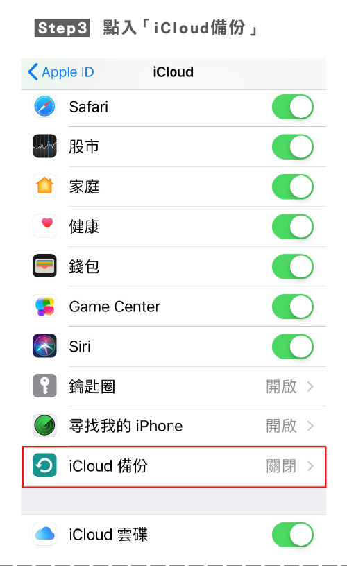 iPhone換機備份iCloud步驟-iPhone換機備份iCloud方法