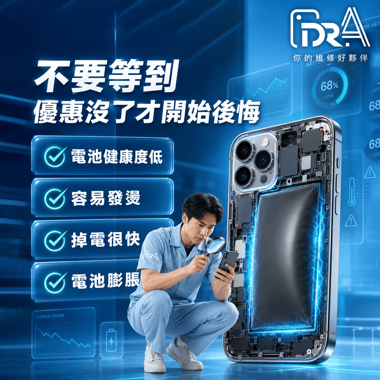 iPhone換原廠電池限時限量,別等優惠沒了才後悔! 限時限量iPhone換電池-iPhone換原廠電池推薦